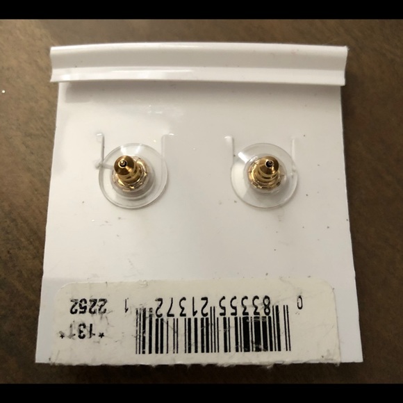 *Sold*Napier 14KT Gold Post Stud Earrings NWT - Picture 3 of 4